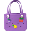 Purple Big Water Proof Silicon Tote Bag