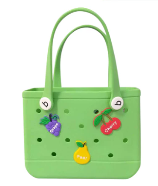 Green Big Water Proof Silicon Tote Bag