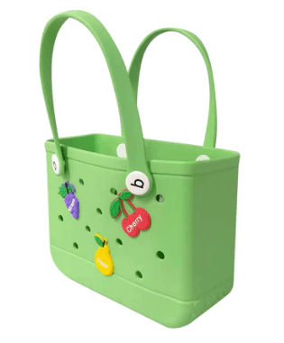 Green Big Water Proof Silicon Tote Bag