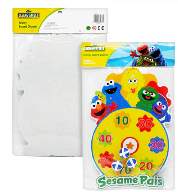 Sesame Street Velcro Target Sticky Board Game