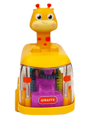 Orange Press And Go Gear Car With Light