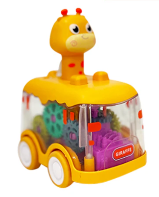 Orange Press And Go Gear Car With Light